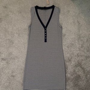 J. Crew Navy Striped Dress